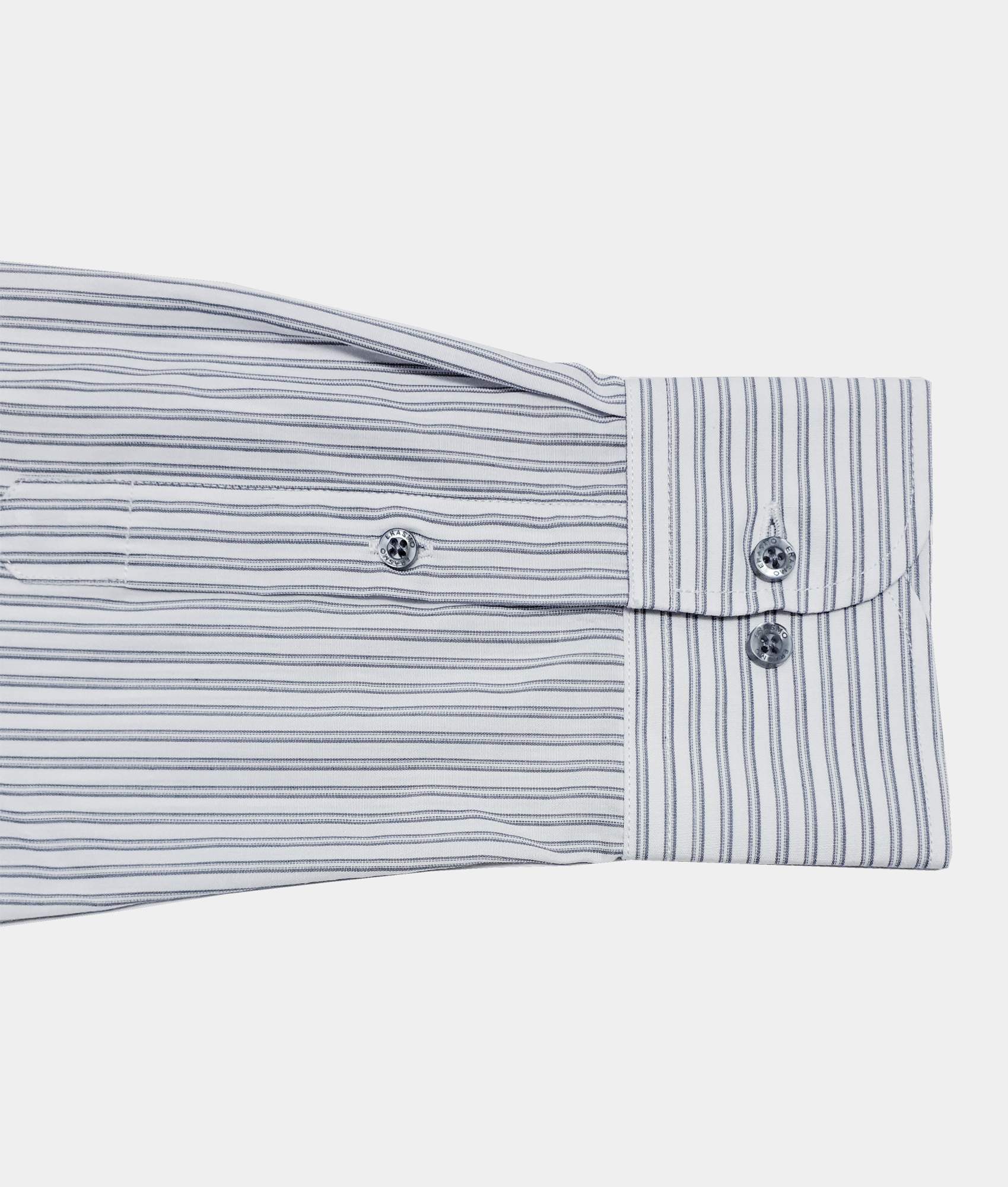 Slim-Fit Shirt With Gray Stripes