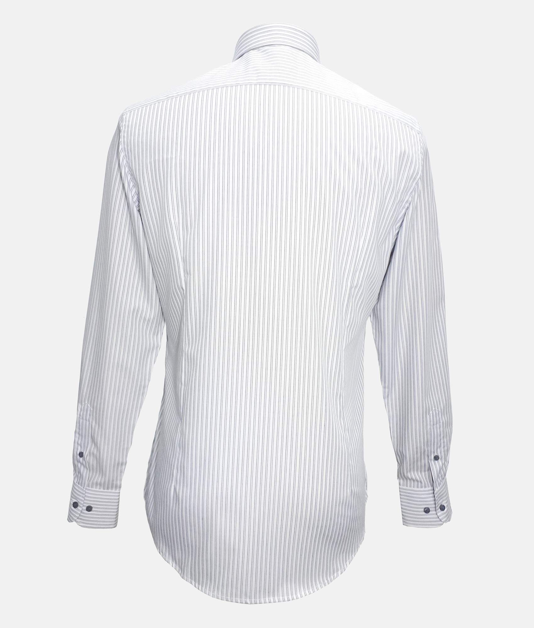 Slim-Fit Shirt With Gray Stripes