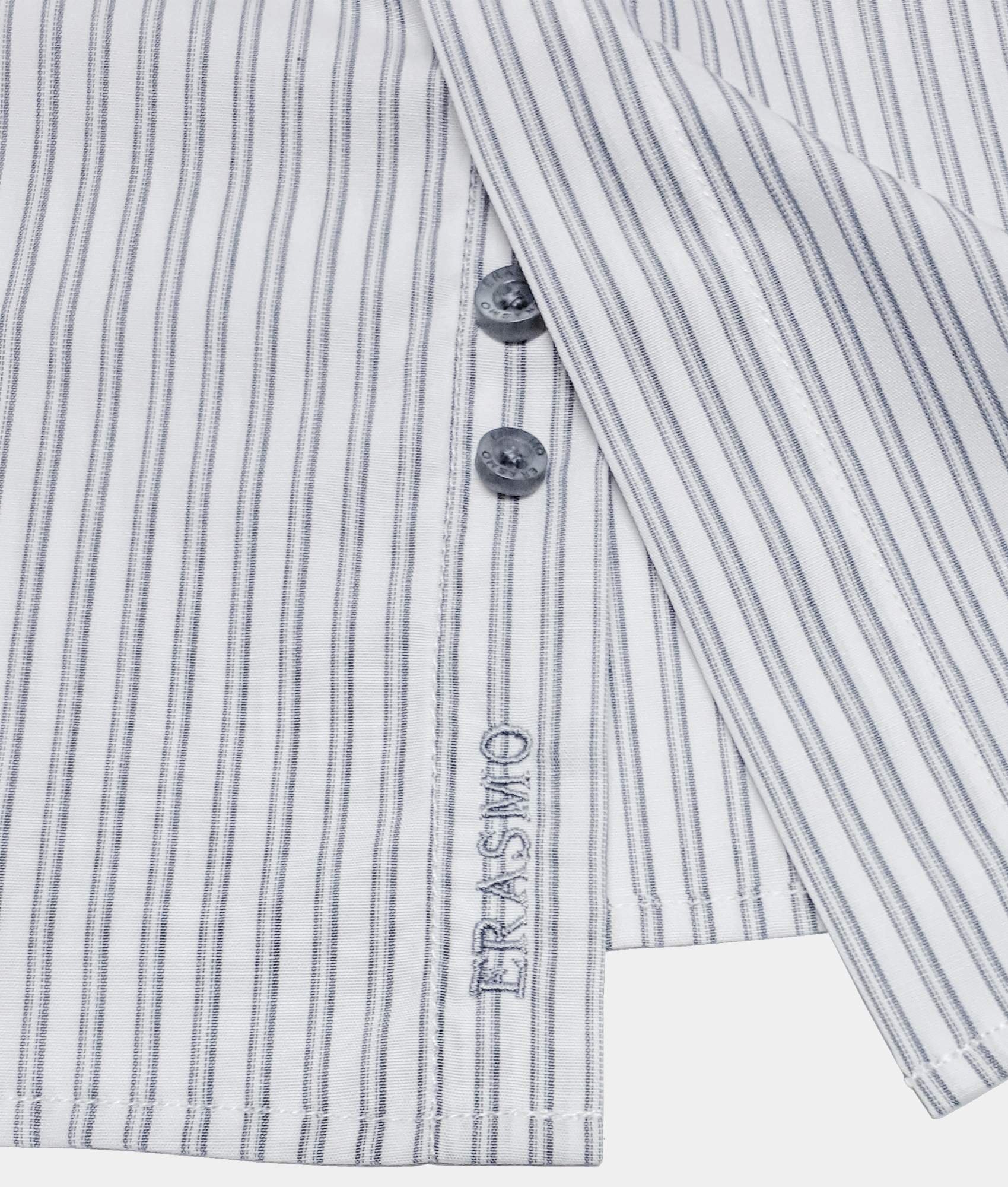 Slim-Fit Shirt With Gray Stripes