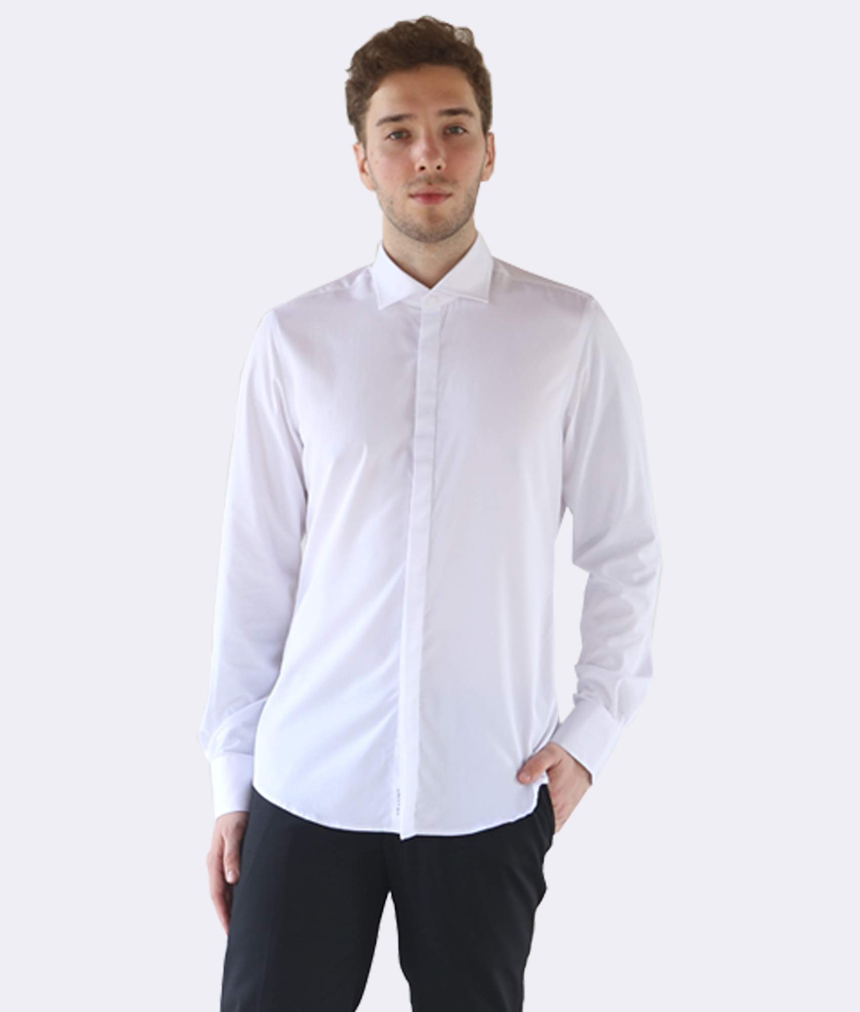 Slim-Fit Shirt Vibrant White