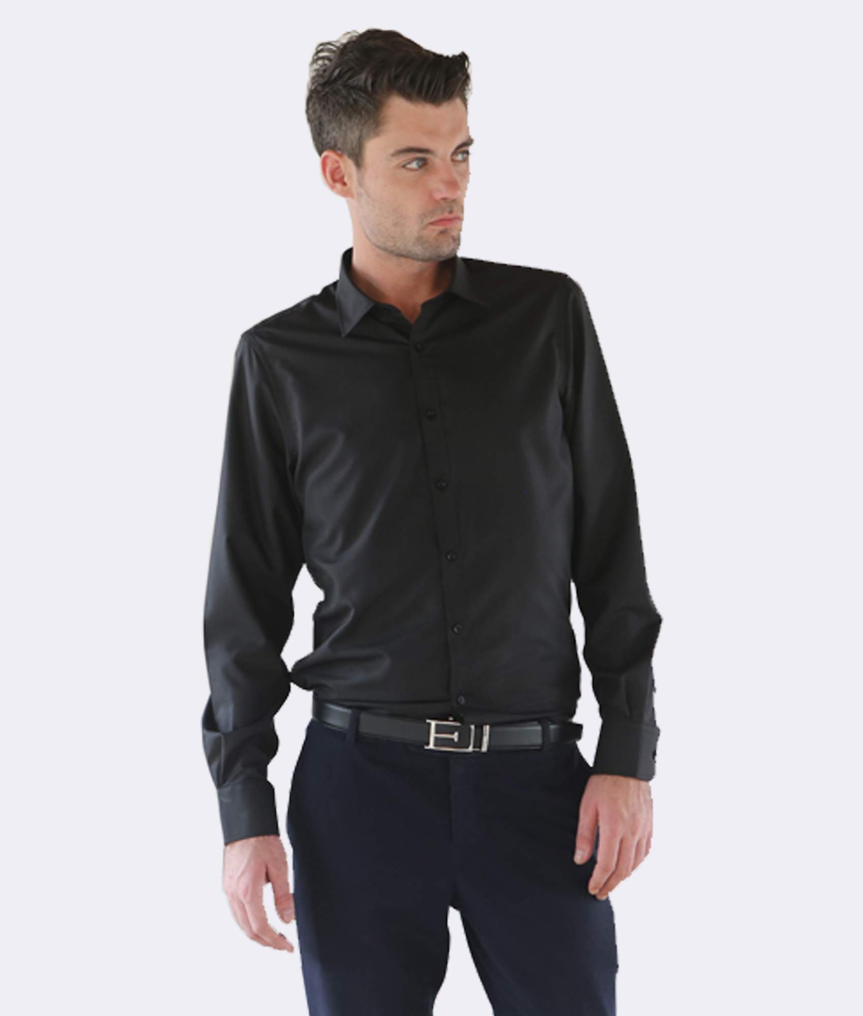 Slim-Fit Shirt Night Black