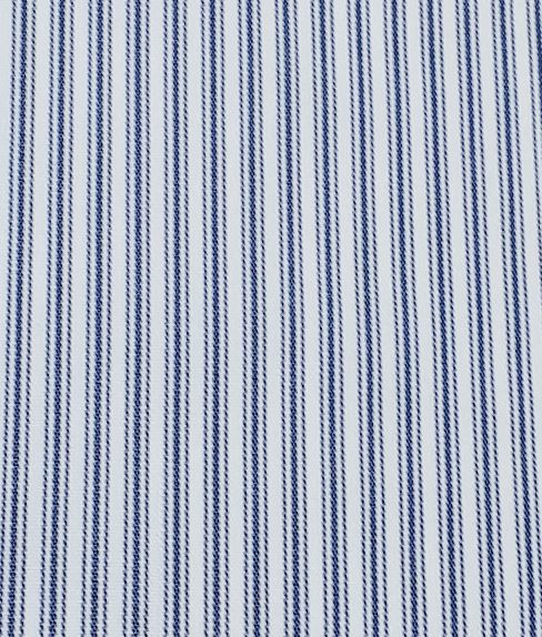 Slim-Fit Shirt With Blue Navy Stripes