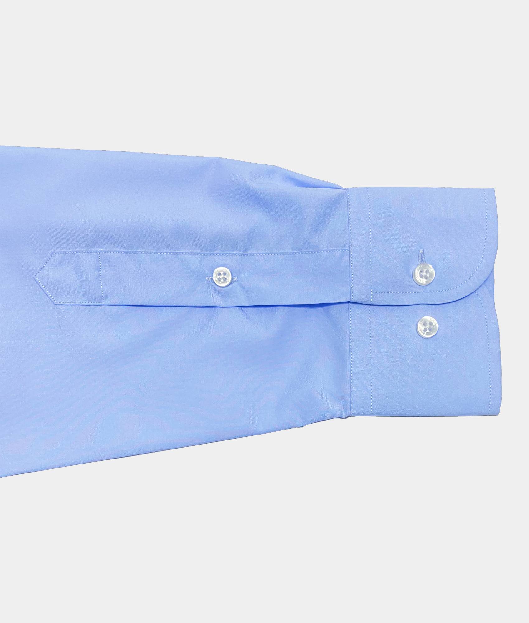 Slim-Fit Shirt Plain Light Blue Sky