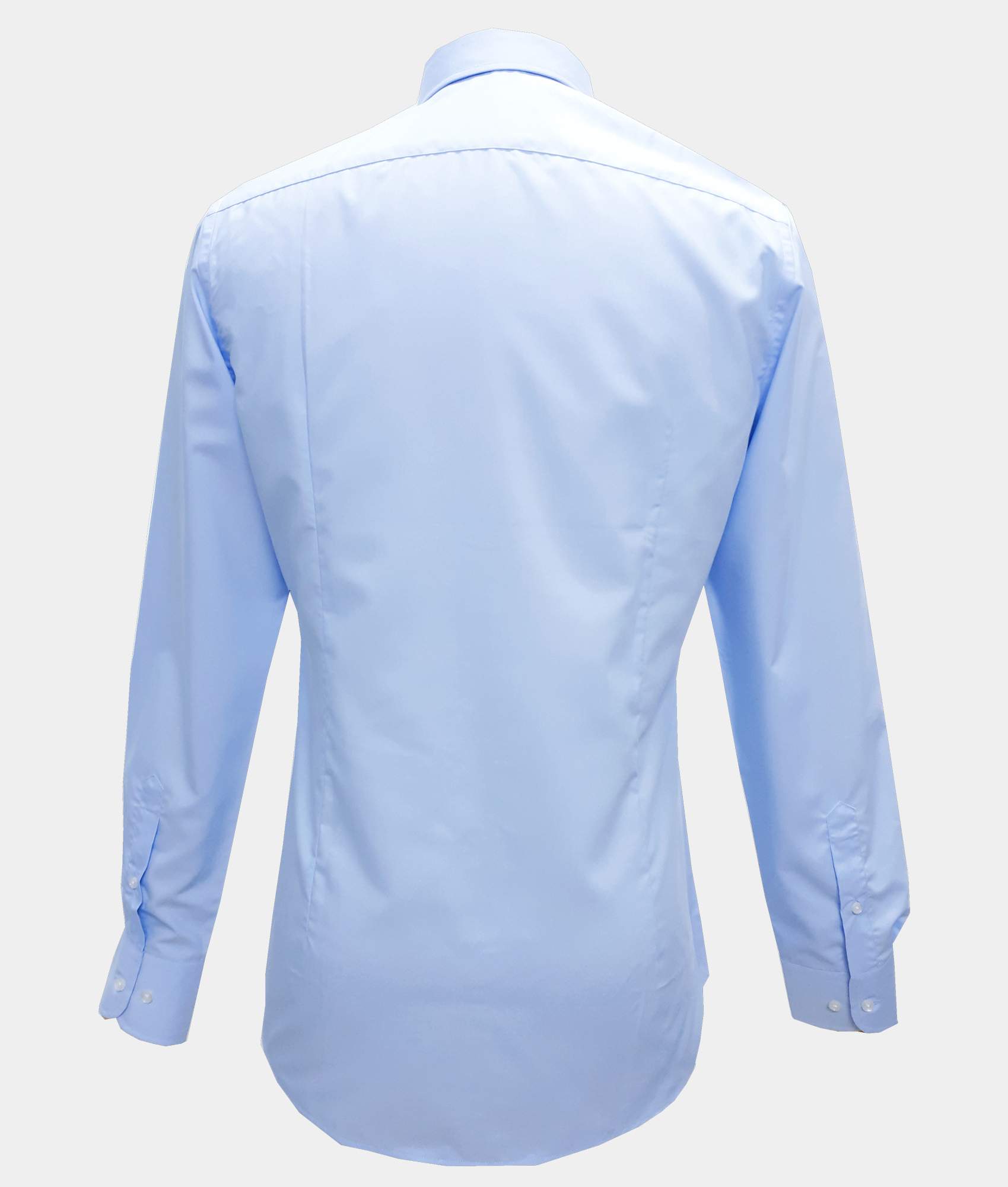 Slim-Fit Shirt Plain Light Blue Sky