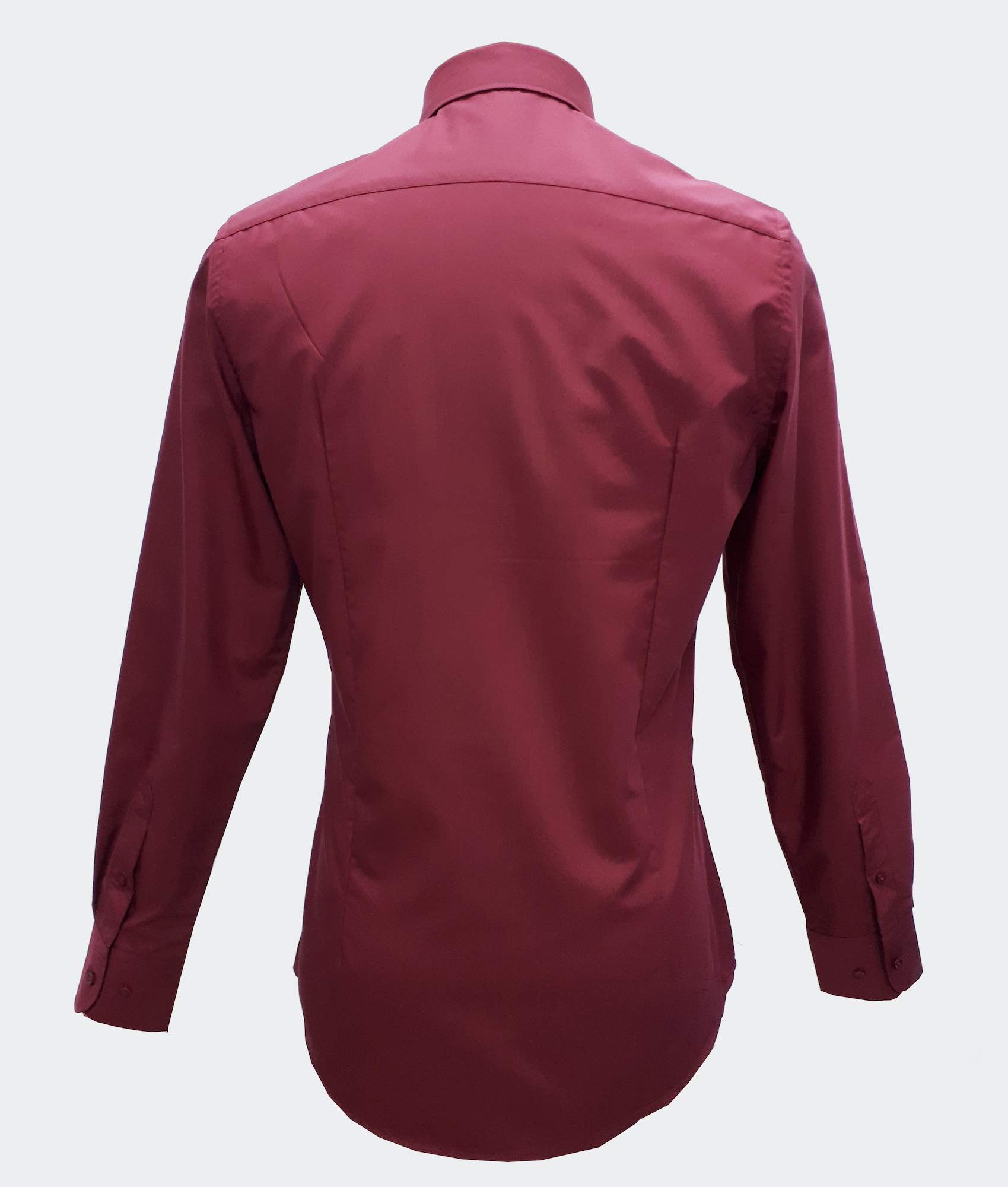 Slim-Fit Shirt Plain Garnet