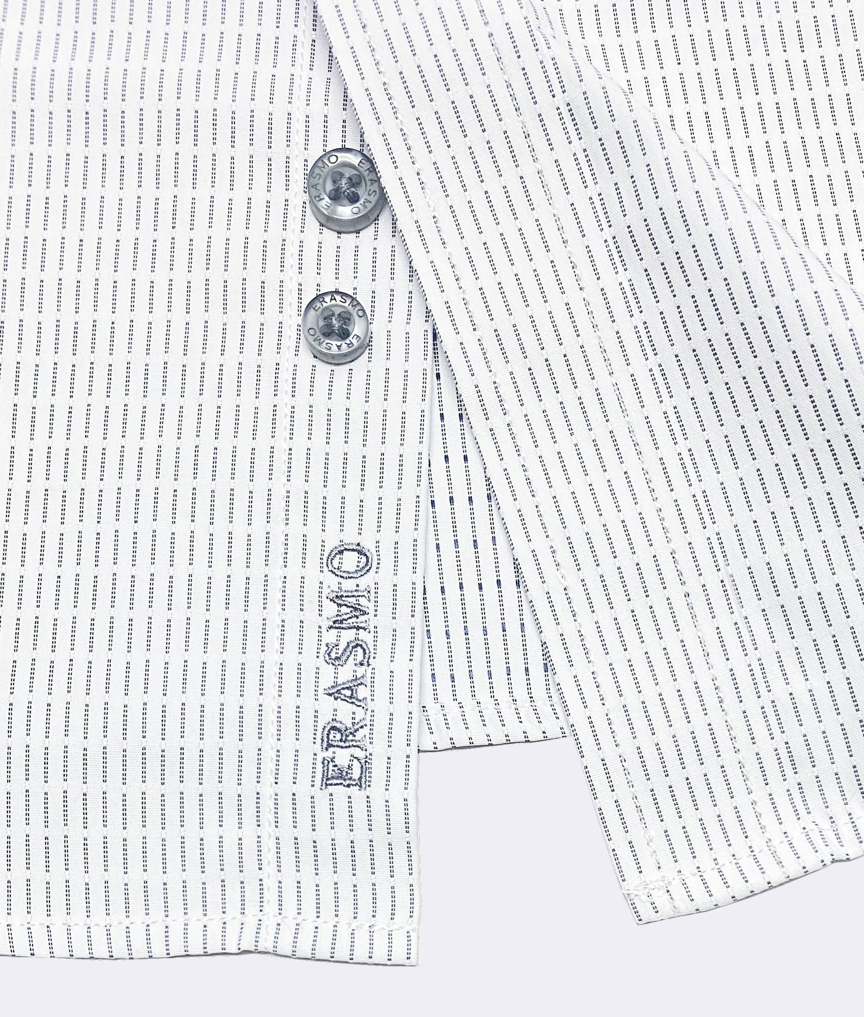 Slim-Fit Shirt With Print Lines Gray