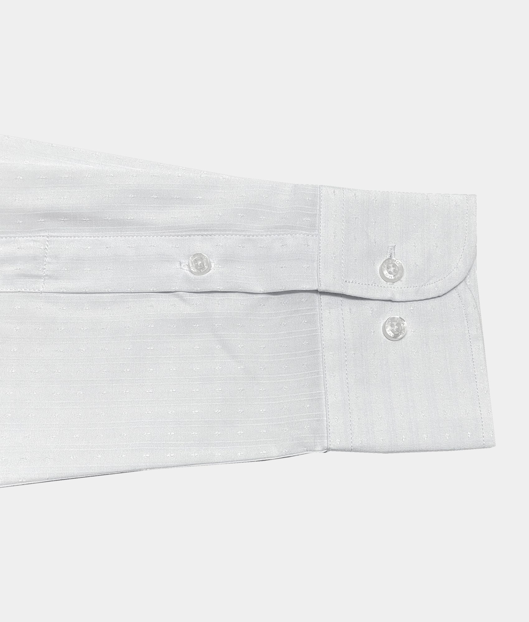 Slim-Fit Shirt With White Crosses On White