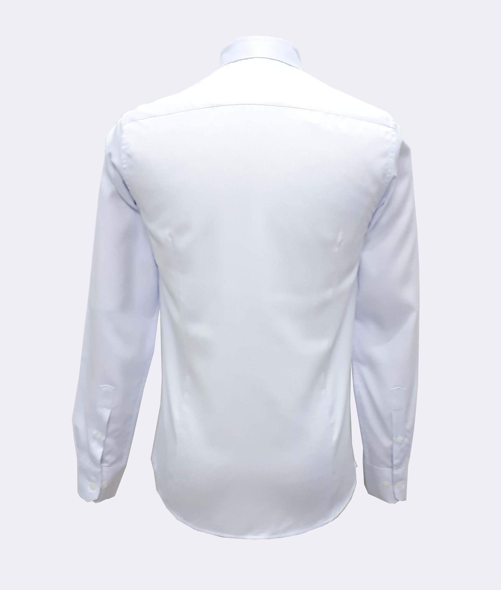 Slim Fit White Strip Shirt