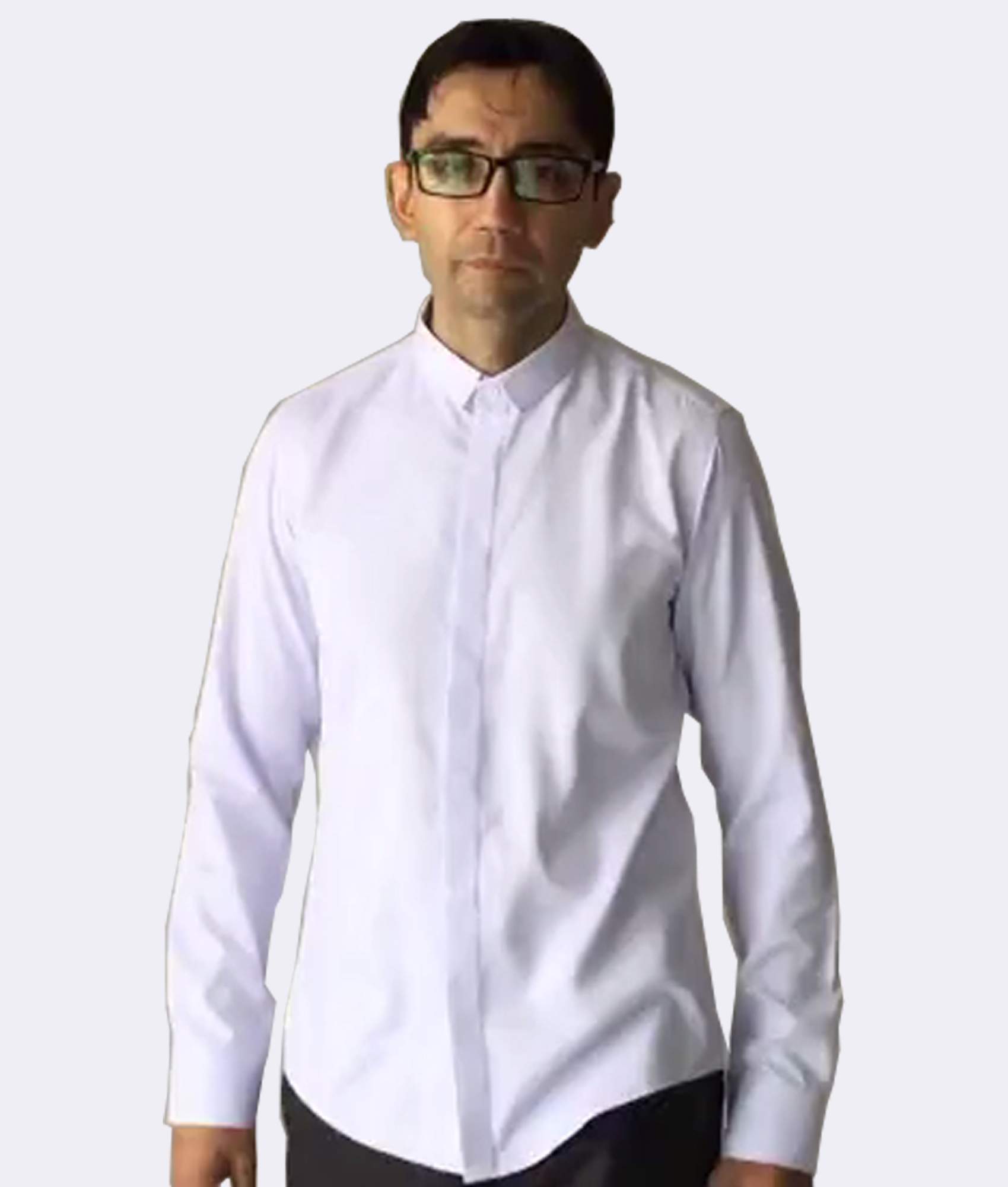 Slim Fit White Strip Shirt