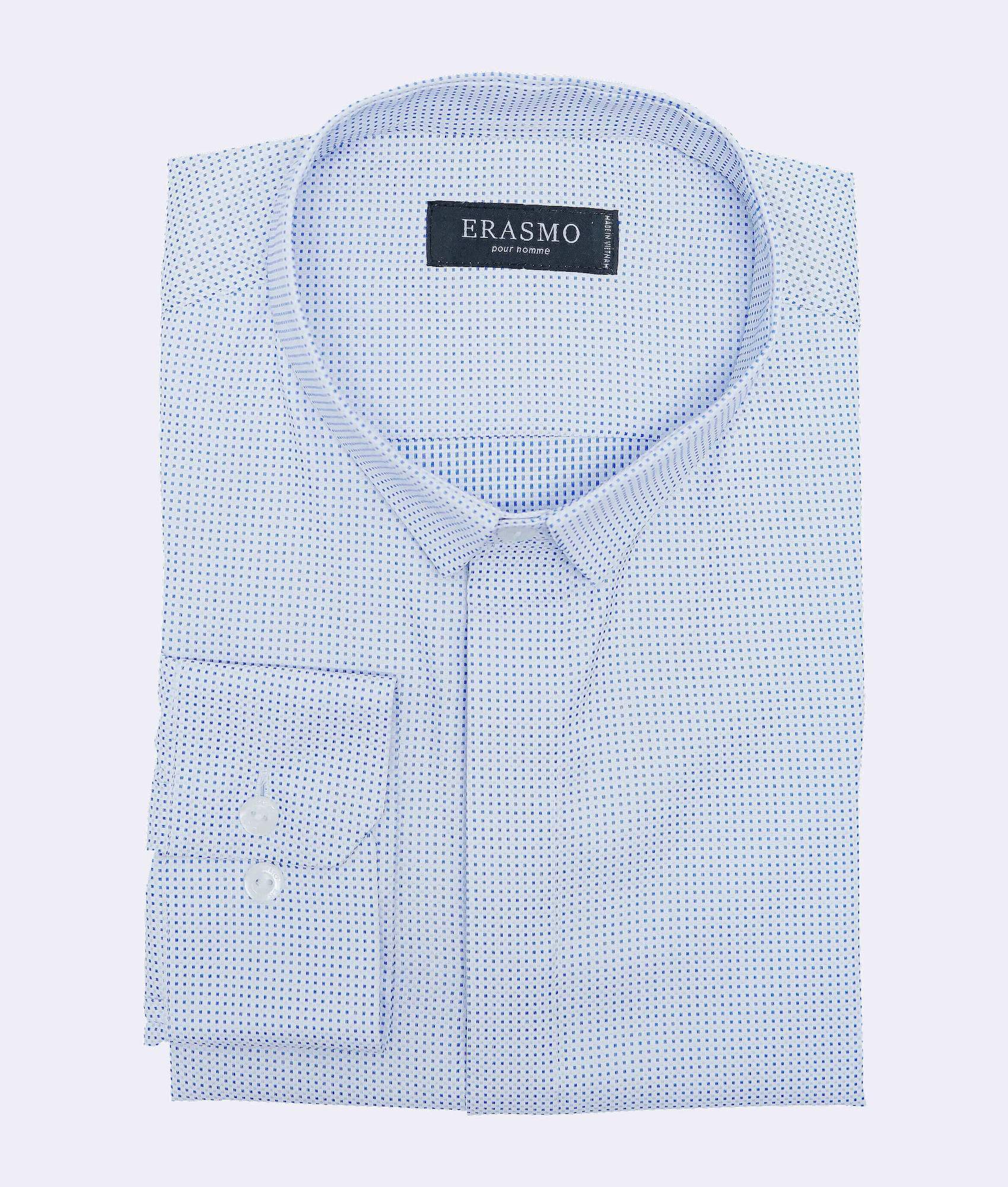 Slim Fit Blue Dots Shirt