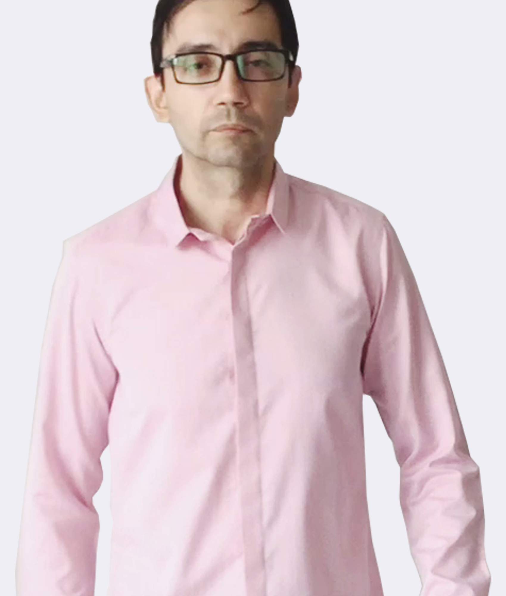 Light Pink Casual Shirt With A Dot Touch