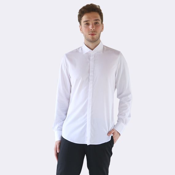 Slim-Fit Shirt Vibrant White