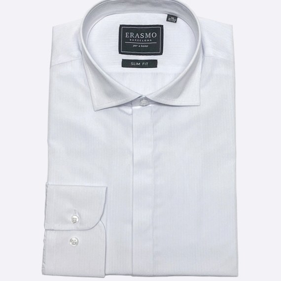 Slim-Fit Shirt Vibrant White