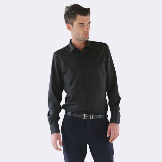 Slim-Fit Shirt Night Black