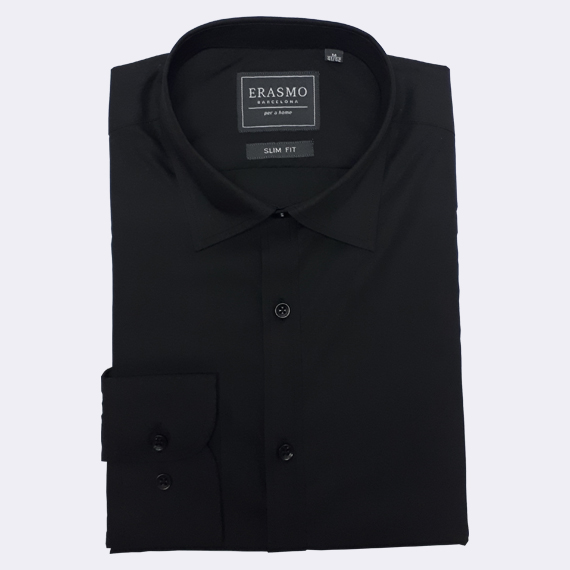 Slim-Fit Shirt Night Black