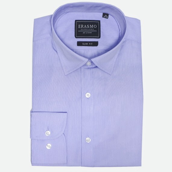 Slim-Fit Shirt Evening Light Purple